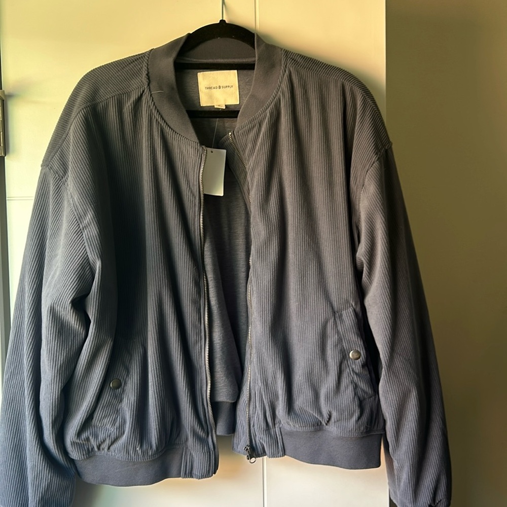 Women's Gray Bomber Jacket
